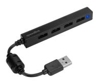 SpeedLink SNAPPY SLIM USB Hub, 4x USB 2.0 czarny - 691095 - zdjęcie 1